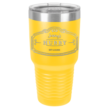 Hubby Anniversary 30oz Ringneck Tumbler